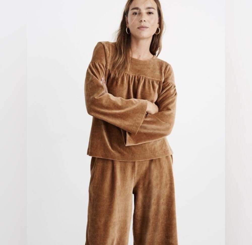 Madewell Texture & Thread Corduroy Swing Top Women’s Size XL